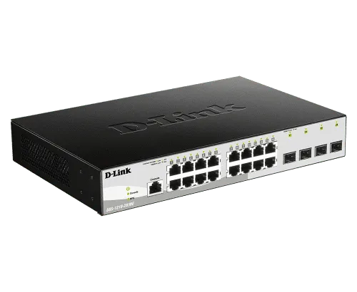 16 10/100/1000Base-T ports + 4 - DGS-1210-20
