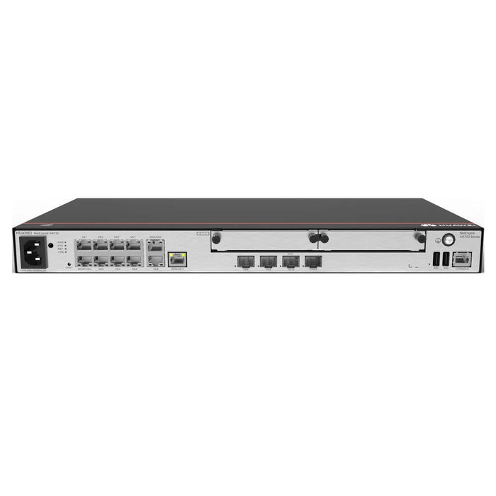2*GE combo WAN, 8*GE LAN, 2*USB, 2*SIC,  up to1200 users, forwarding performance 6Gbps - AR720 (Access Router)