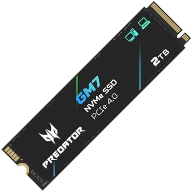 ACER PREDATOR GM7 INTERNAL SSD M.2 PCIe Gen 4*4 NVMe 2280 - 2TB - BL.9BWWR.119