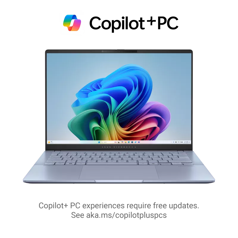 ASUS Vivobook S14 S540, Intel Core Ultra 7 256V, 16GB DDR5 RAM (Not Upgradable), 512GB PCIe NVMe 4.0 M.2 SSD, Windows 11 Home, 14" WUXGA (1920 x 1200) OLED - 90NB15R3-M00AD0