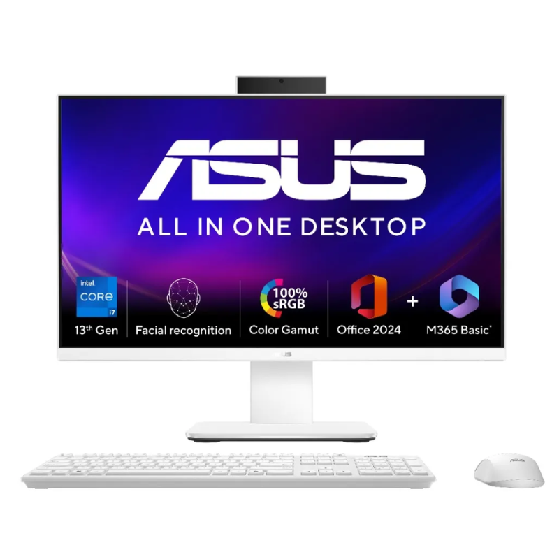 Asus AIO V440, Intel Core i7 13320H, 8GB DDR5 RAM, 512GB SSD M.2 2280 PCIe 4.0x4 NVMe, DOS, 23.8" FHD Screen - 90PT03X1-M01NS0