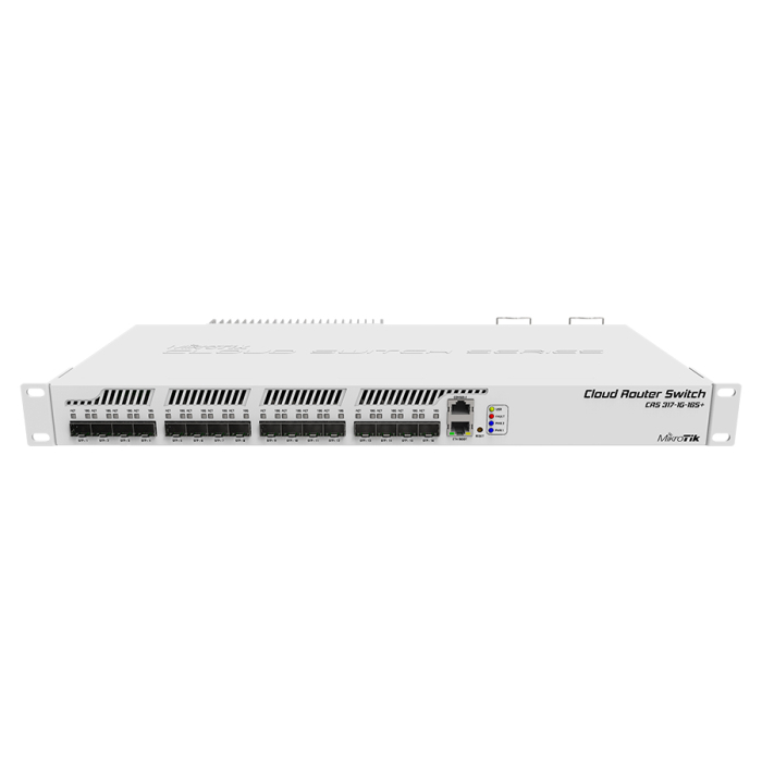 CRS317-1G-16S+RM Mikrotik Smart Switch 1 x Gigabit LAN 16 x SFP+ Ports