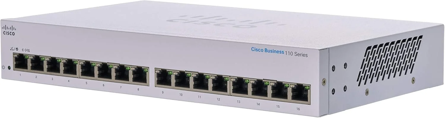Cisco Business Unmanaged 16 Port Gigabit Switch – CBS110-16T-UK