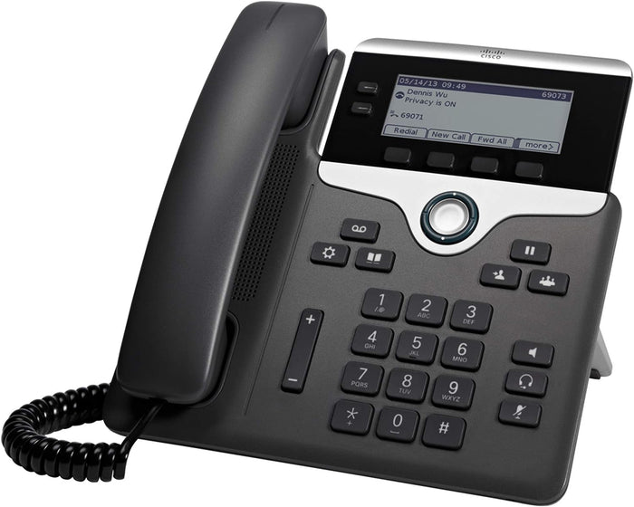 Cisco IP Phone CP-7821-K9 (Charcoal, Black)