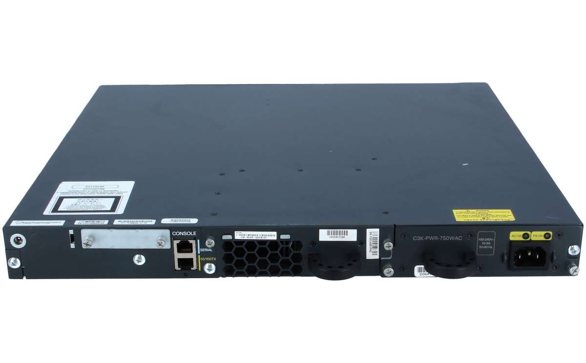 Cisco WS-C3560E-24PD-S, Catalyst 3560E 24 10/100/1000 PoE+2*10GE(X2),750W,IPB s/w