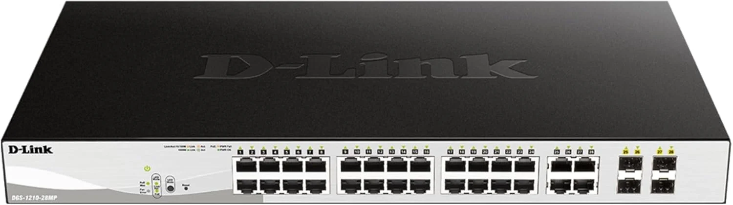 D-Link DGS-1210-28MP 28-Port Gigabit Smart Managed PoE Switch
