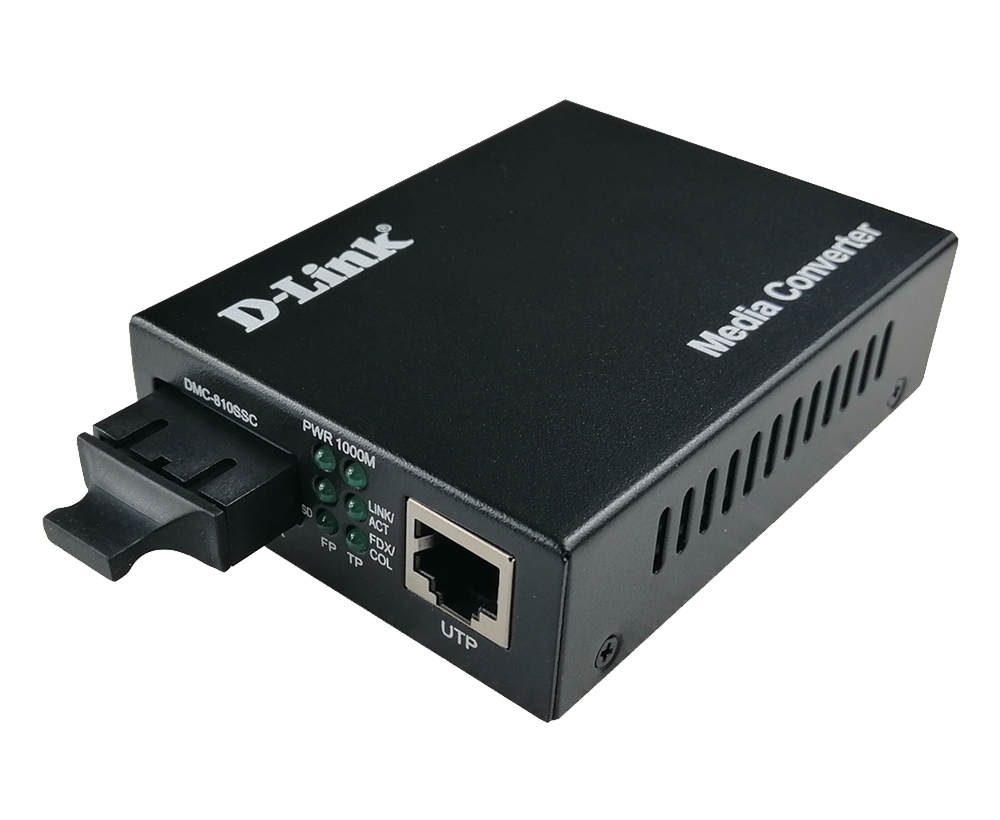 D-link 1000BaseT to 1000BaseLX (SC) Singlemode Media Converter DMC-810SSC