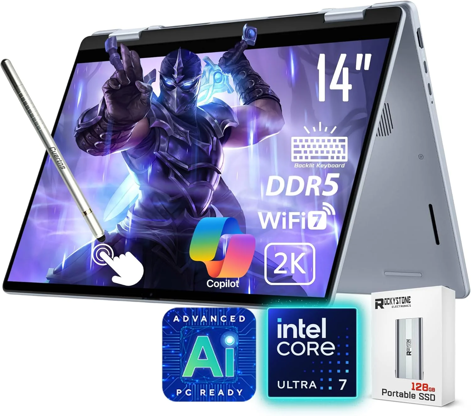 DELL 14 PLUS 2-IN-1 LDB04250-7137BLU-PLUS INTEL CORE ULTRA 7 16GB|1TB SSD|WIN 11 HOME|14.0''-7HGDV (BRAND NEW)