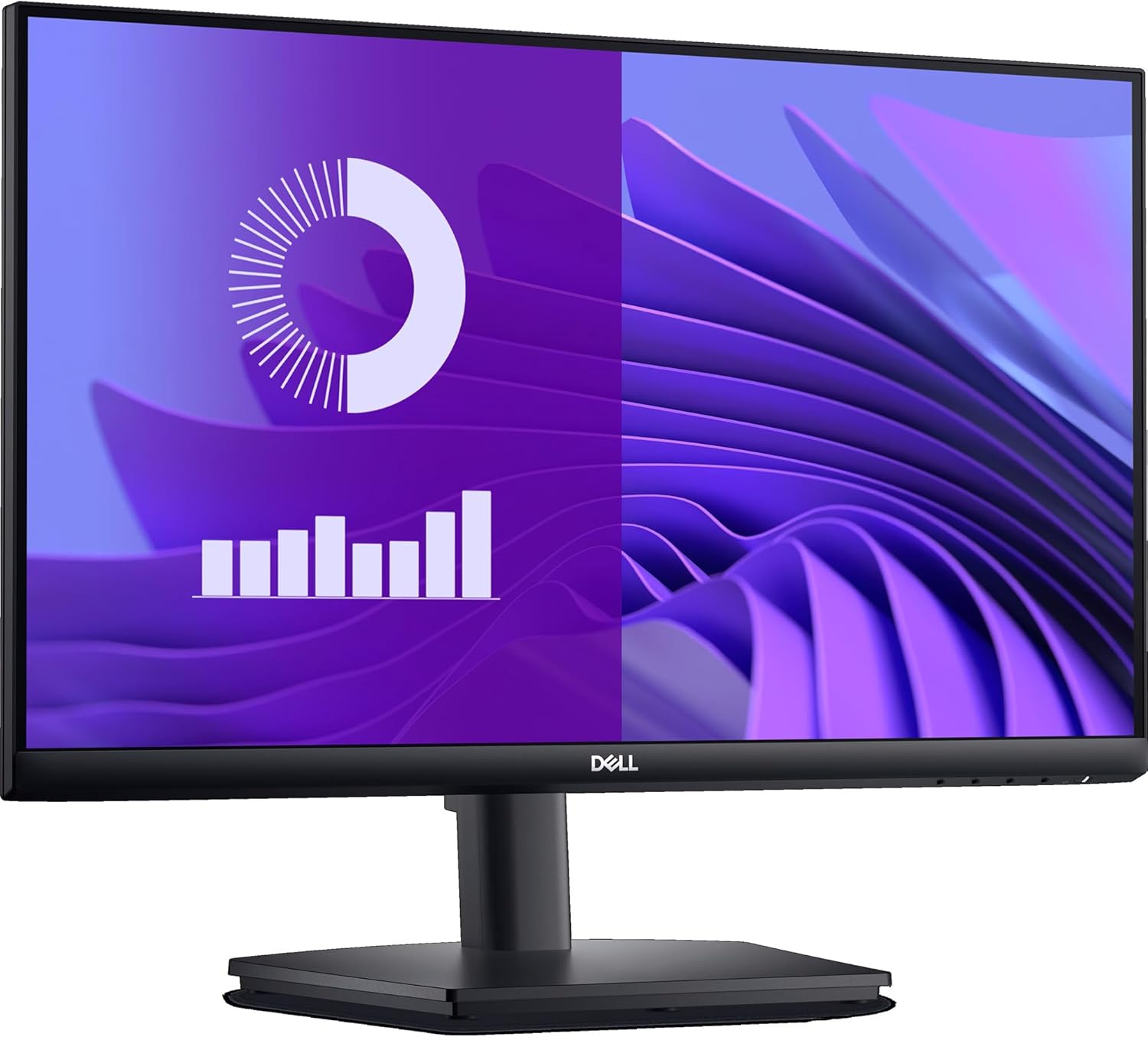 Dell E2425HS 23.8 inches FHD Monitor,  Height/Tilt/Swivel Adjustable, Black Color,  Connectivity : 1 HDMI 1.4, 1 VGA, 1 DisplayPort 1.2