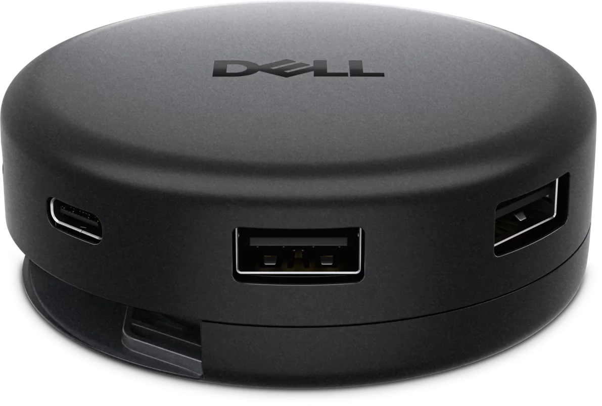 Dell Pro 7-in-1 USB-C Travel Hub - DA326 USB-C to USB-A 3.2 Gen1 (5G) + USB-A 3.2 Gen2 (10G) + USB-C (Data/Video/Power) + USB-C 3.2 Gen 2 + HDMI 2.1 up to 6K @60Hz + DP 1.4 up to 6K @60Hz + 2.5 Gigabit Ethernet - 470-BGCG-2723-AFR