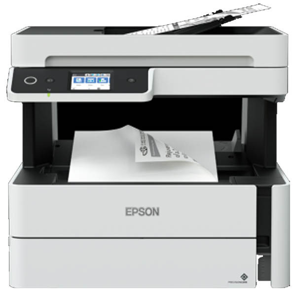 Epson EcoTank M3170 Ink tank Printer, Print, Copy, Scan and Fax, Duplex Printing - ADF, Wi-Fi, Wi-Fi Direct, Ethernet, USB Interface with LCD Touchscreen - C11CG92404