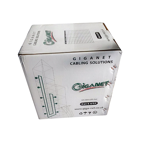 Giganet Category 6A Solid U/UTP PVC Indoor Cable - GN-C6A-U/UTP-PVC