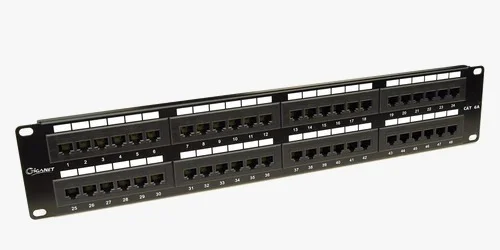 Giganet Category 6A UTP 19'48 Port Patch Panel - GN-C6A-UTP-PP-48