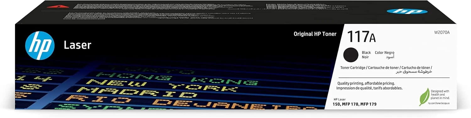 HP 117A Black Original LaserJet Toner Cartridge - W2070A