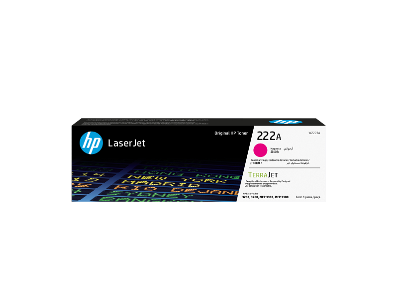 HP 222A Magenta Original LaserJet Toner Cartridge - W2223A