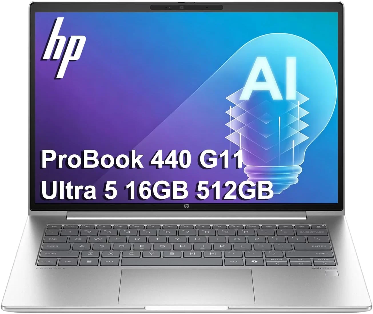 HP Laptop | ProBook 440 G11 | Core Ultra 5-125U | 16GB DDR5 5600 | 512GB SSD | 14" Display | FreeDOS - CT9P2ET#BH5