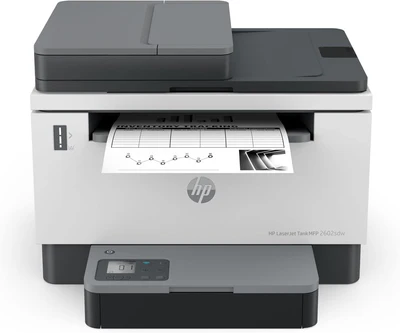 HP LaserJet Tank MFP 2602sdw Printer, Print, Copy and Scan - Duplex Printing, ADF, Wireless, Ethernet and USB Interface - 2R7F5A