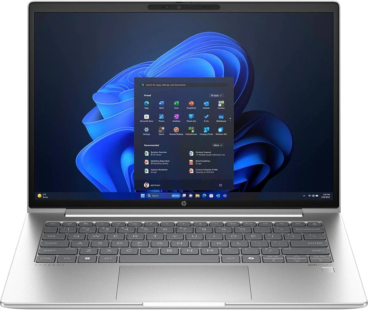 HP ProBook 440 G11 AI PC, Intel Core Ultra 7 155U, 8GB DDR5 5600, 512GB PCIe NVMe M.2 SSD, FreeDOS, 14" WUXGA, No ODD - CT9P0ET