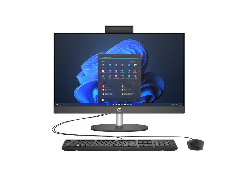 HP ProOne 240 G10 All-in-One Desktop PC, Intel Core i5 1334U, 8GB DDR4 3200, 512GB PCIe NVMe M.2 SSD, FreeDOS, 23.8" FHD - 9M9H3AT