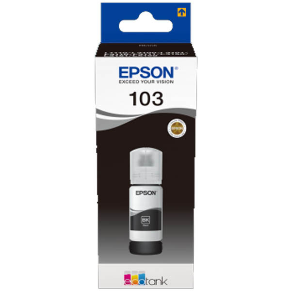 INK CART EPSON  103 Black for L1110, L3110, L3111, L3116, L3150, L3151, L3156, L3160, L5190 – 65ml - C13T00S14A