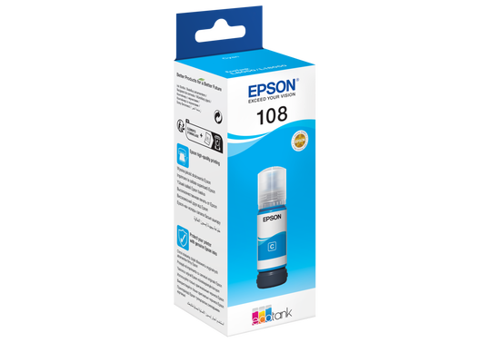 INK CART EPSON 108 Cyan for L18050, L8100 and L8050 - 70ml - C13T09C24A