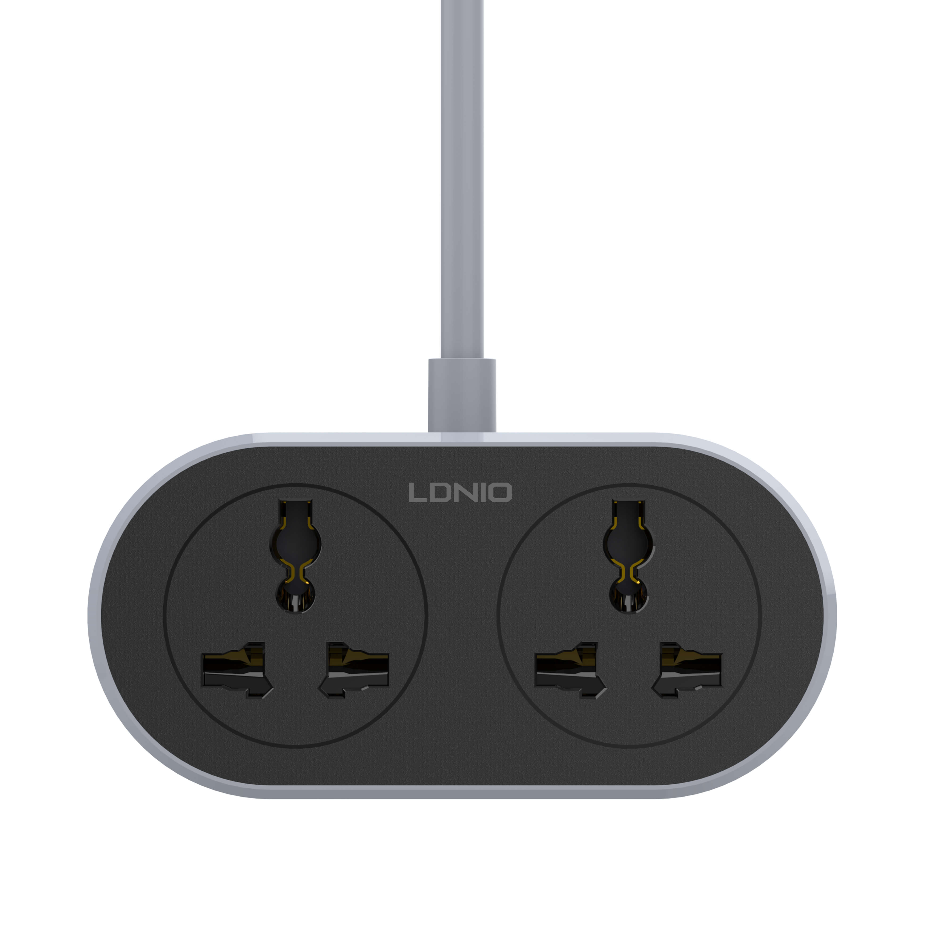 LDNIO 2 AC Standard 10A, 250V Outlet Universal Electric Power Extension Socket -10M (SC2018)