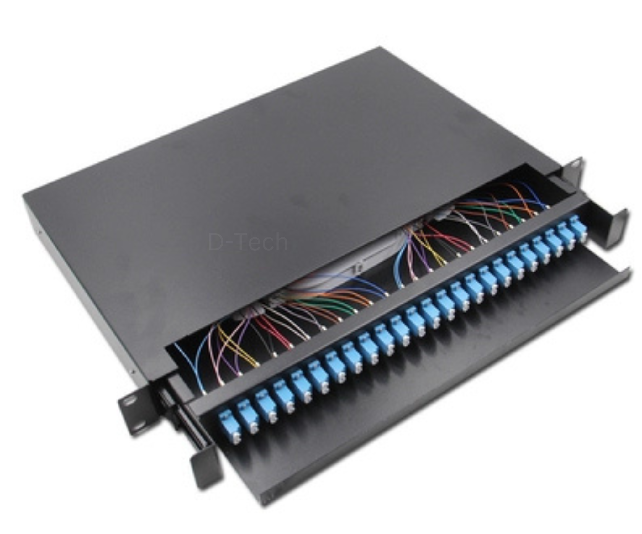 LW-ODF-24LC-LOAD-RM -  FIBER PATCH PANEL, LC*24, WITH SPLICE TRAY, 19" RM, LOADED