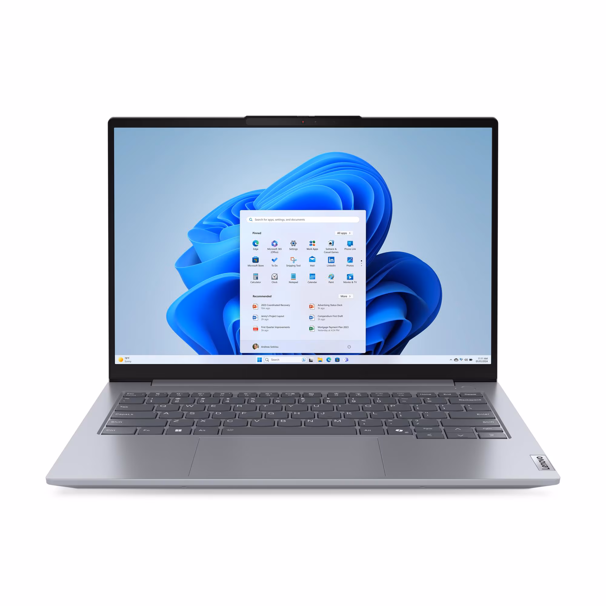 Lenovo ThinkBook 14 G7 IML, Intel Core Ultra 5 125U, 8GB DDR5 5600 (Up to 64GB Support), 512GB SSD M.2 2242 PCIe 4.0x4 NVMe, No OS, 14\