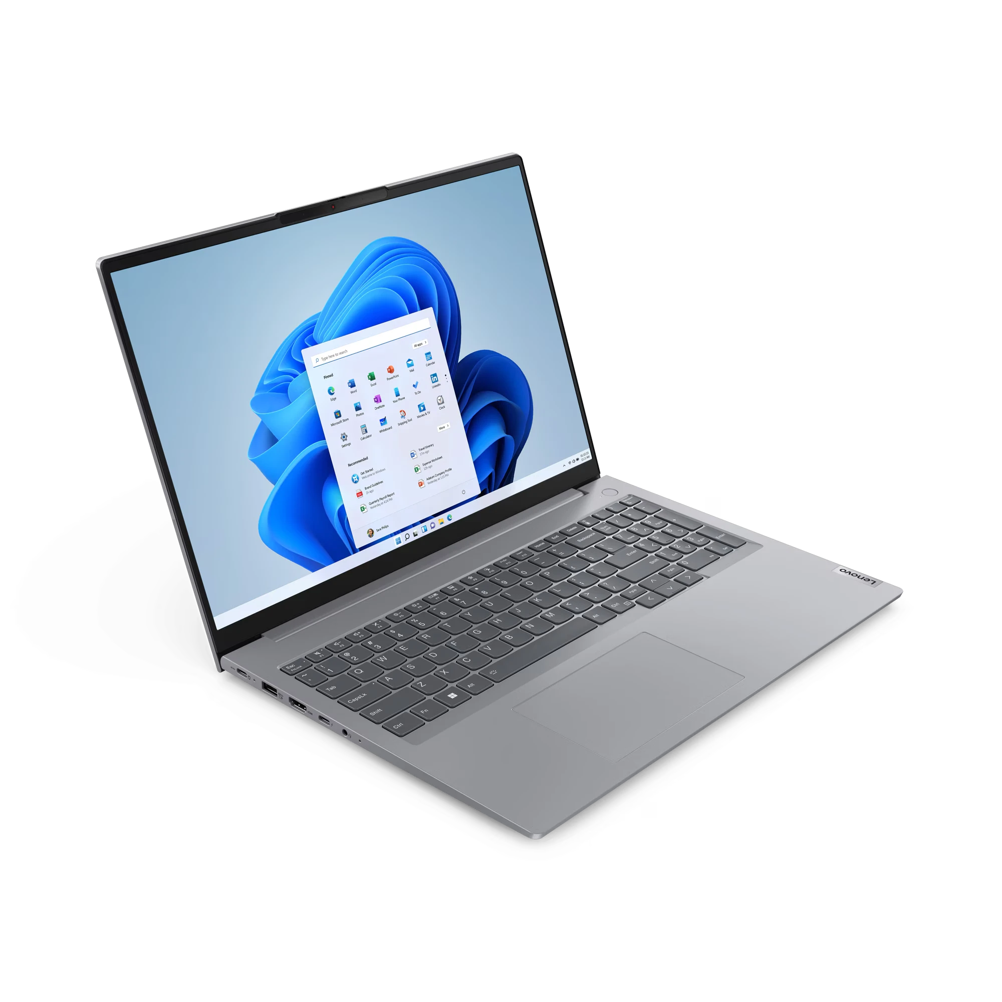 Lenovo ThinkBook 16 G8 IAL, Intel Core Ultra 7 255H, 8GB DDR5 5600 (Up to 64GB Support), 512GB SSD M.2 2242 PCIe 4.0x4 NVMe, No OS, 16" WUXGA - 21SK002EUE