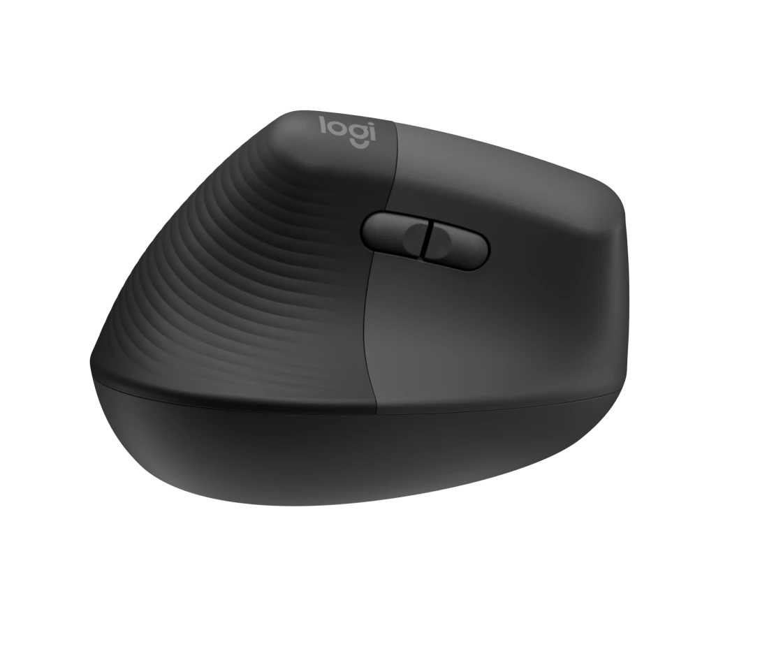 Logitech Lift Vertical Ergonomic Wireless and Bluetooth Mouse - Graphite - 910-006473
