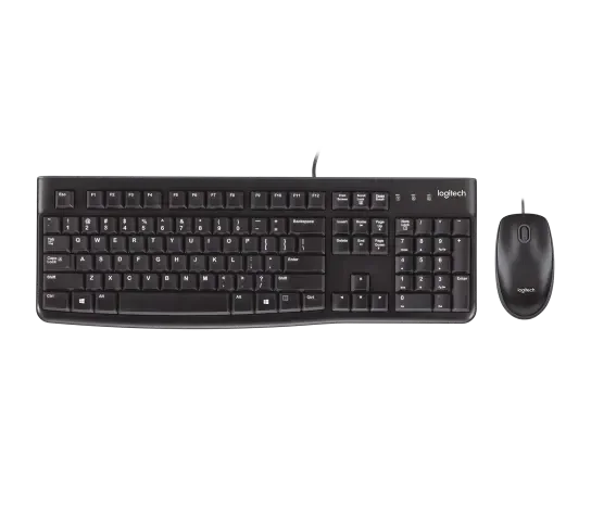 Logitech MK120 Wired Keyboard and Mouse Combo - Black - 920-002562