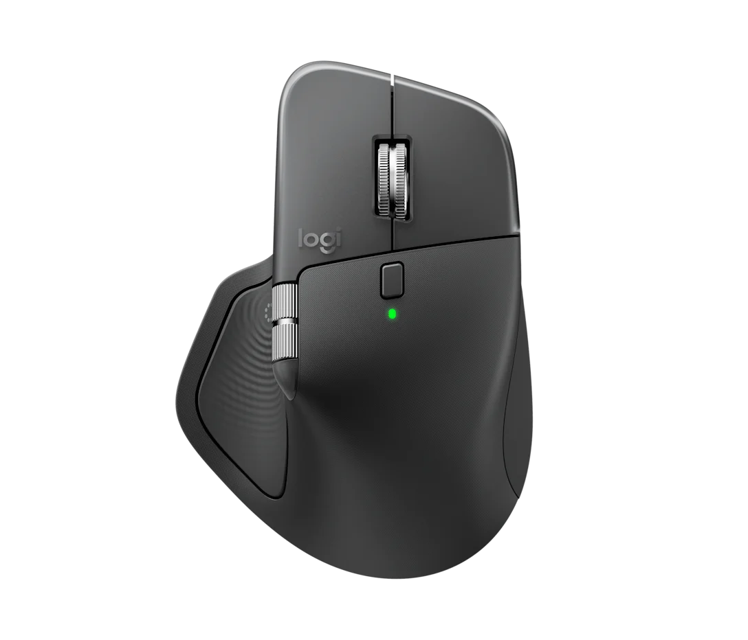 Logitech MX Master 4 Wireless and Bluetooth Rechargeable Mouse - Graphite - 910-007562