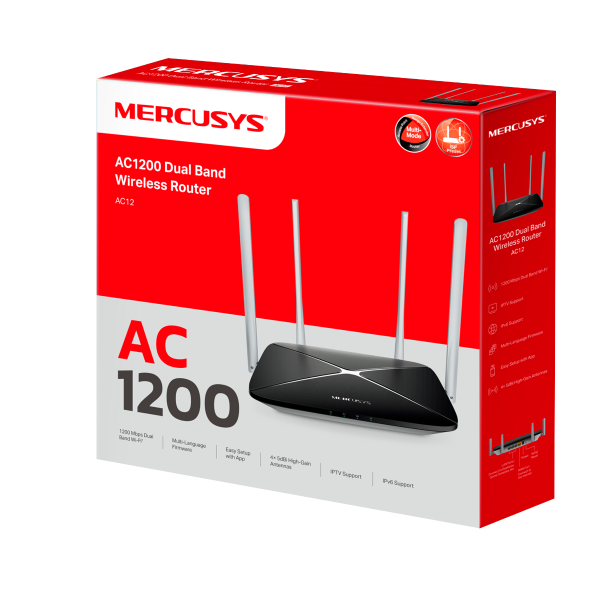 Mercusys AC12 | AC1200 Dual Band Wireless Router