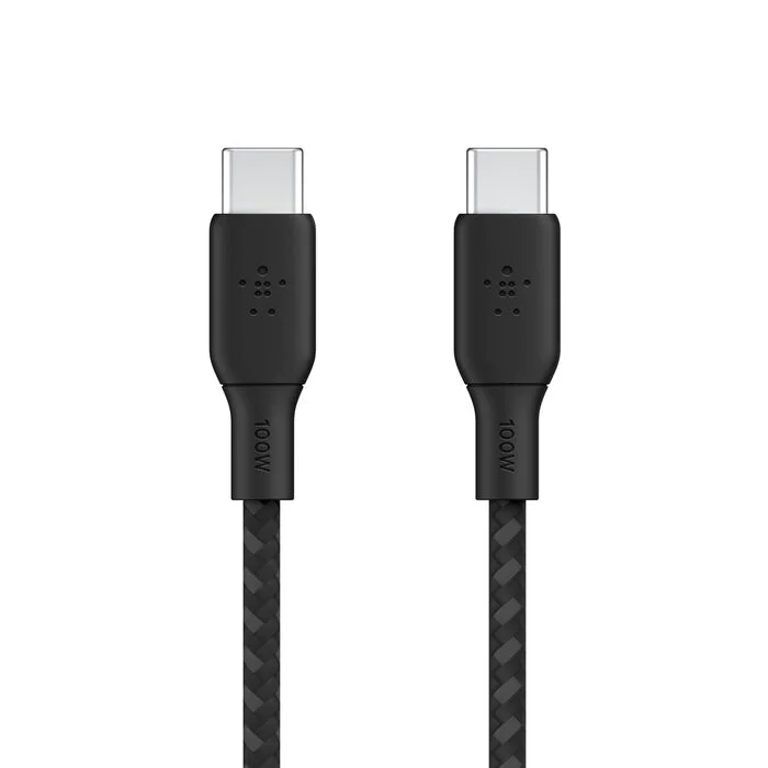 NEO Ai USB-C to USB-C PD Nylon Braided Fast Charging Cable 100W 1m (Black)  - GEN_USBC_CAB_NB