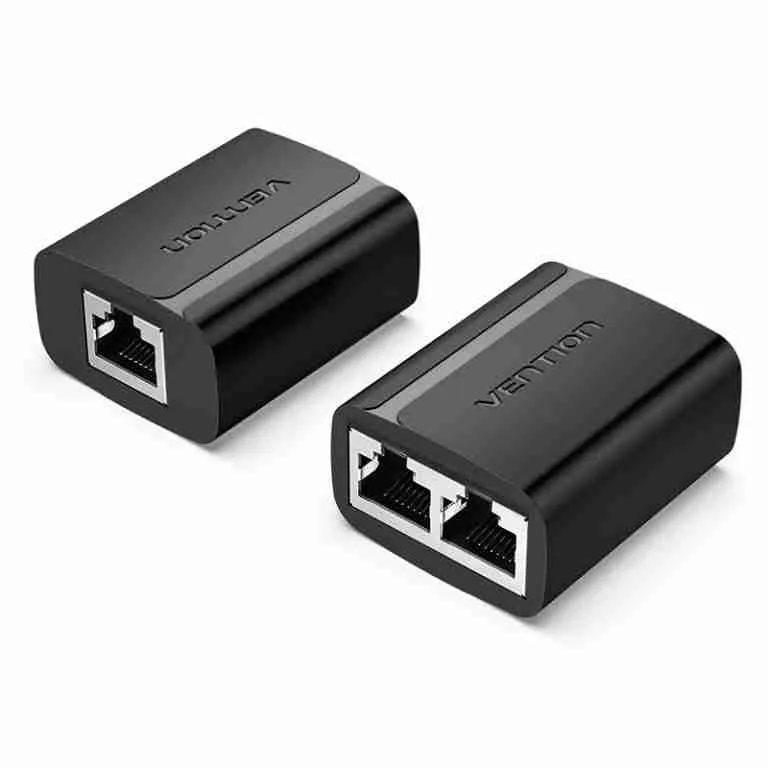 RJ45 Splitter Adapter Black PVC Type - IPTB0