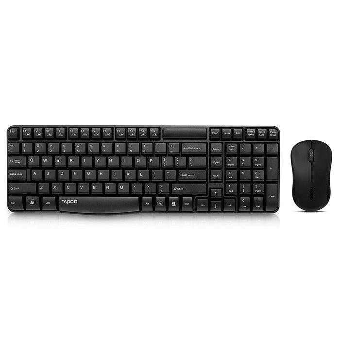 Rapoo Wireless Keyboard & Mouse X1810 - Black