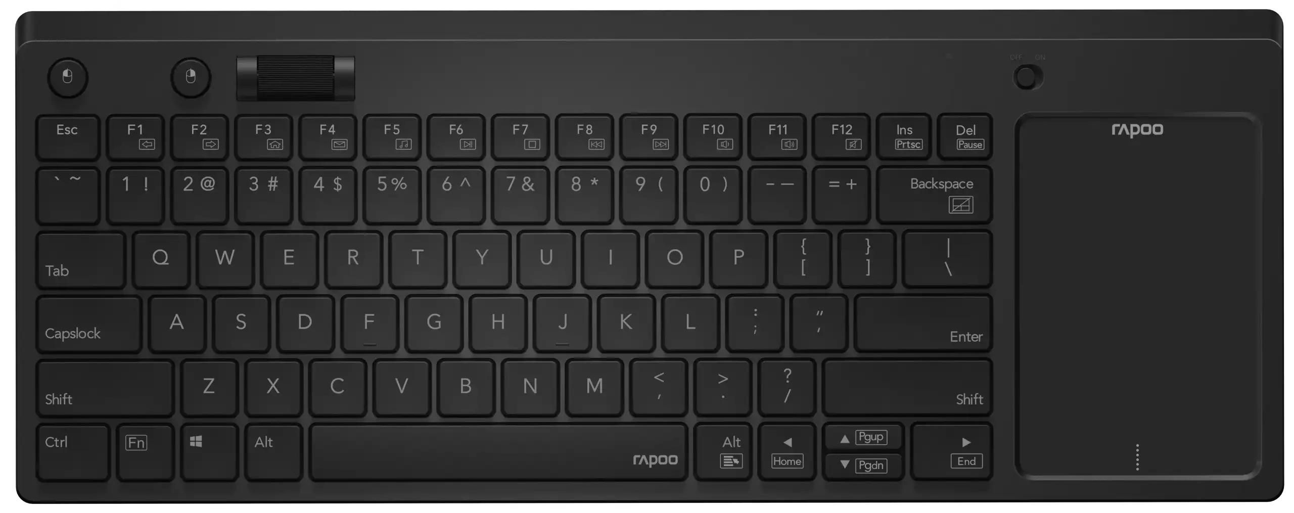 Rapoo Wireless Keyboard with Touchpad K2800