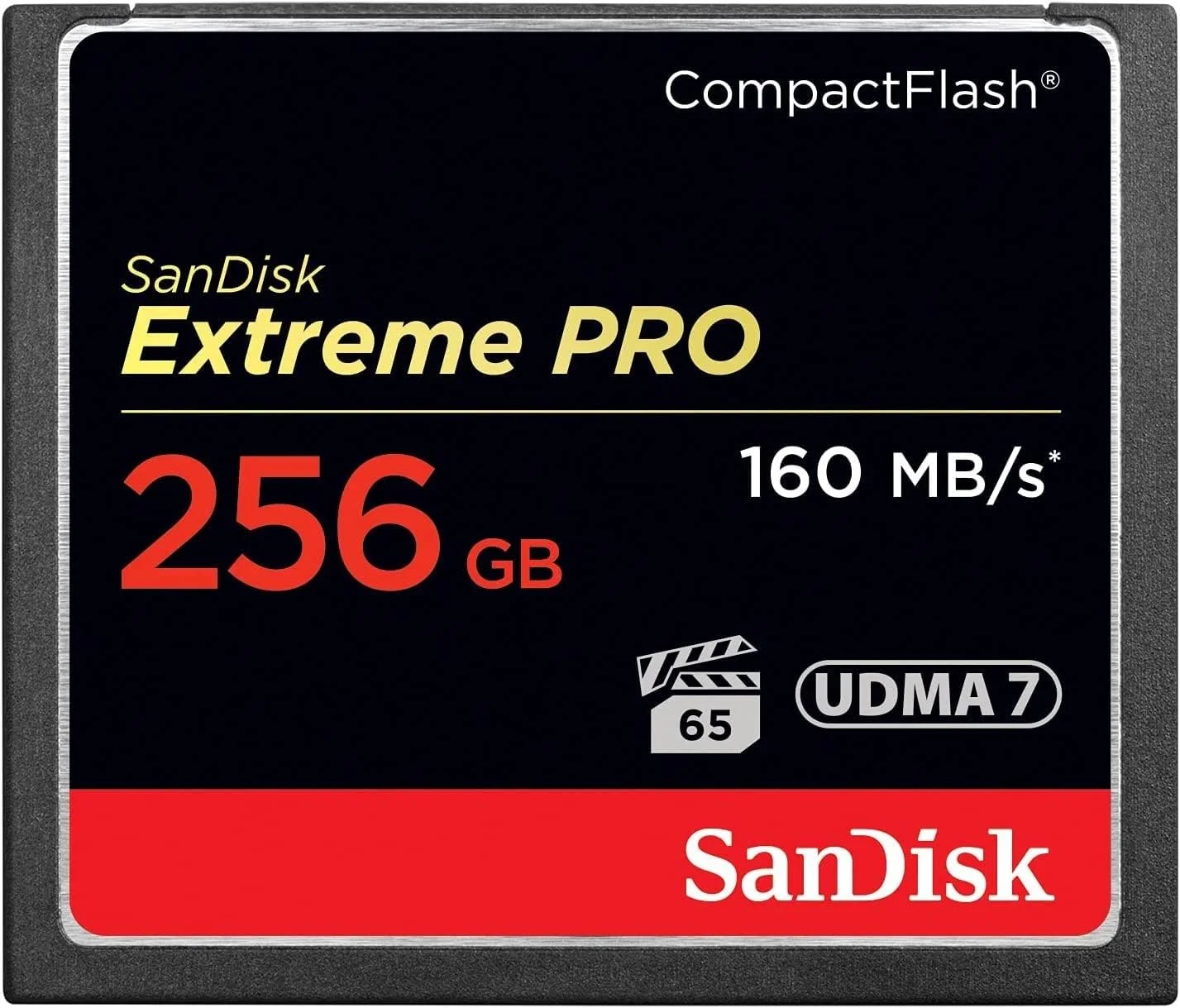 SanDisk Extreme PRO CF 160MB/s 256GB VPG 65, UDMA 7 - SDCFXPS-256G-X46