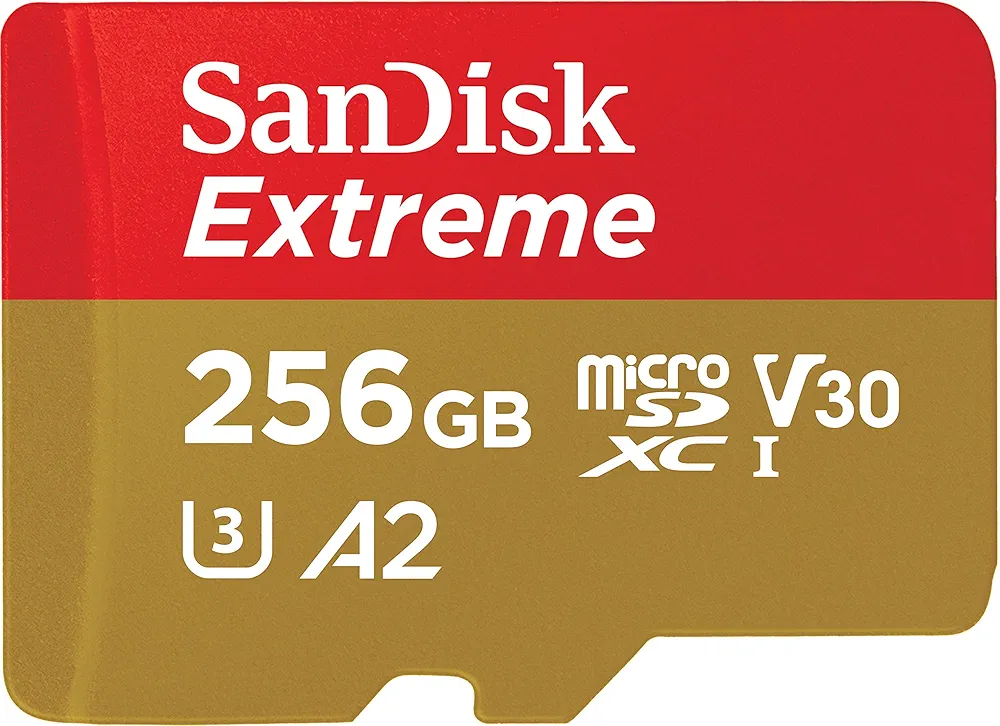 SanDisk Extreme microSDXC™ UHS-I CARD Up to 190MB/s - 256GB - SDSQXAV-256G-GN6MN