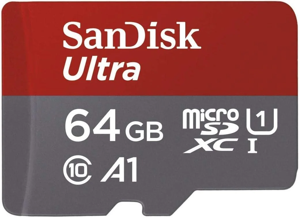 SanDisk Ultra | 64GB microSDXC | Up to 100MB/s read | A1 performance class | Model: SDSQUAR-064G-GN6MA