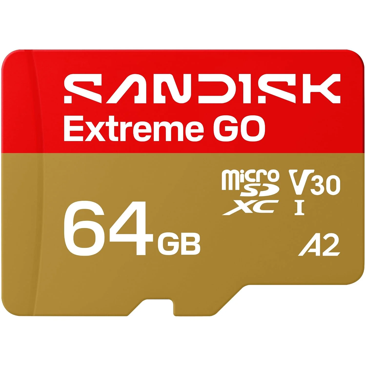 Sandisk Extreme GO  | 64GB Micro SDXC | Up to 170MB/s read | V30 Video speed | Model: SDSQXGN-064G-GN6MN