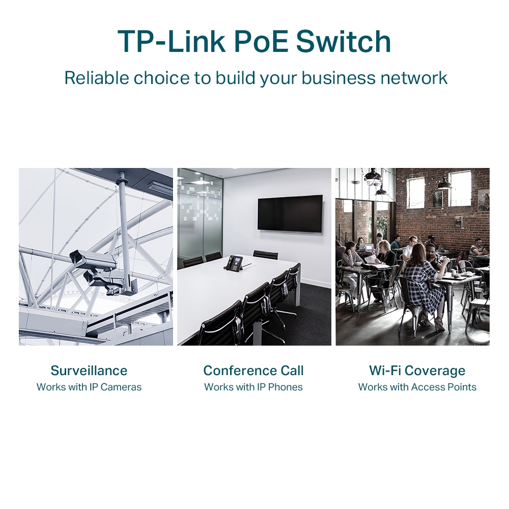 TP-Link 18-Port 10/100/1000Mbps Gigabit Easy Smart Switch with 16-Port PoE+ - TL-SG1218MPE