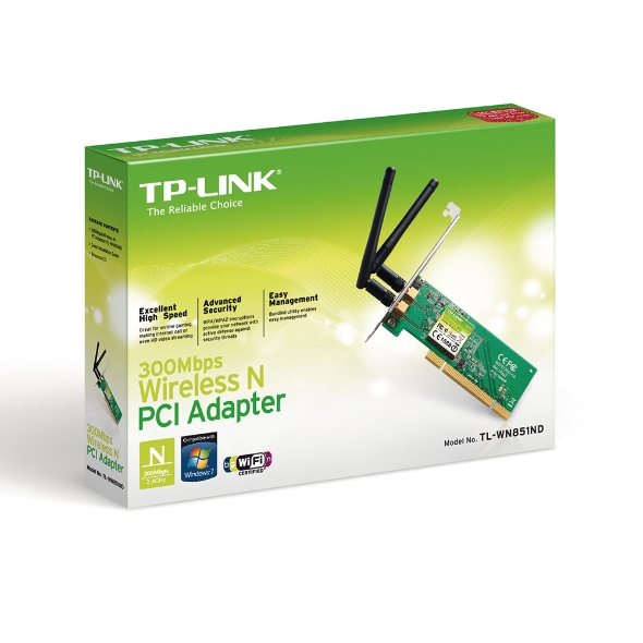 TP-Link 300Mbps Wireless N PCI Adapter - TL-WN851ND