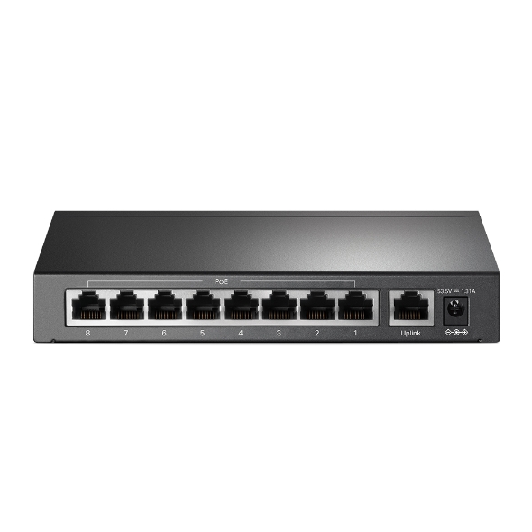 TP-Link 9-Port 10/100Mbps Desktop Switch with 8-Port PoE+ - TL-SF1009P