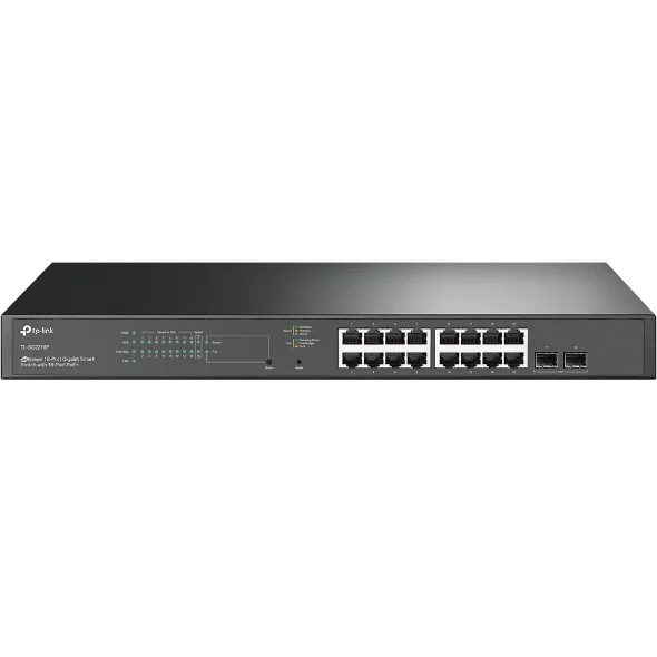 TP-Link JetStream 18-Port Gigabit Smart Switch with 16-Port PoE+ - TL-SG2218P