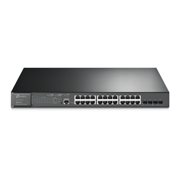 TP-Link Omada JetStream 28-Port Gigabit L2+ Managed Switch with 24 PoE+ Ports and 4 Gigabit SFP Slots - TL-SG3428MP