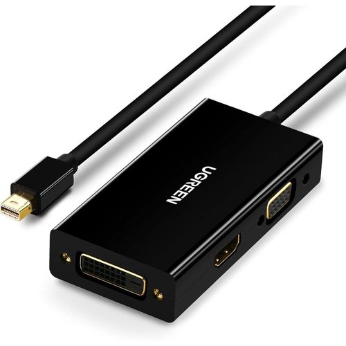 UGREEN Mini DisplayPort to HDMI/VGA/DVI Converter (Black) - MD114 - UG-20418