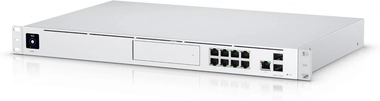 UniFi Dream Machine Pro (UDM-Pro): (8) GbE LAN, (1) 10G SFP+ LAN, WAN: (1) GbE + (1) 10G SFP+