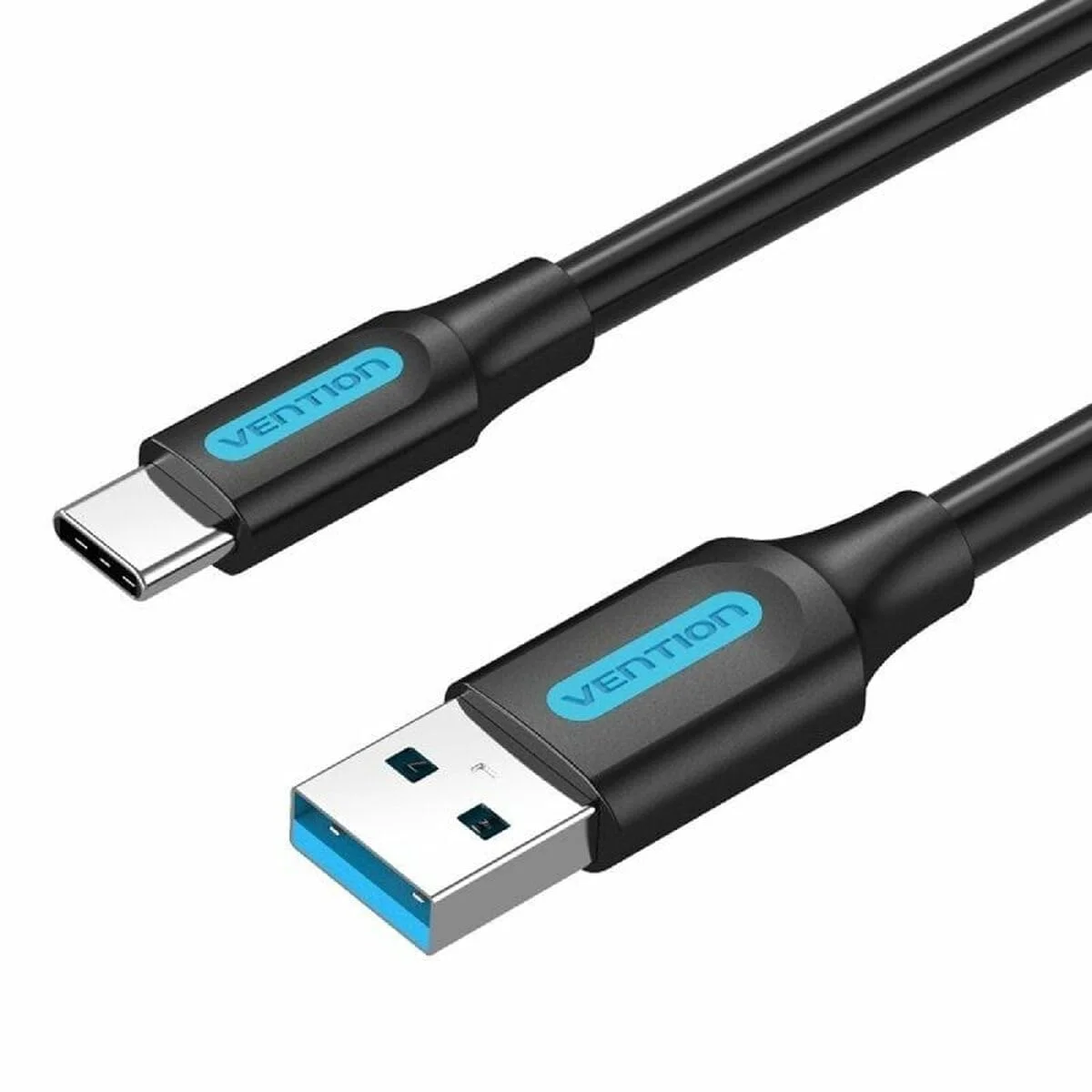 VENTION USB 3.0 MALE TO C 2M BLACK PVC TYPE-COZBH
