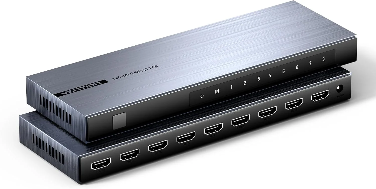 Vention 4K 1x8 HDMI Splitter Black Aluminum Alloy Type-AKQBO